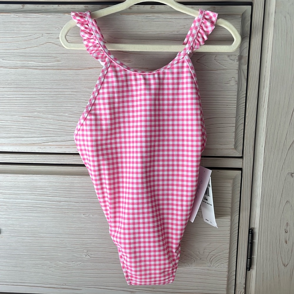 Ralph Lauren Baby Girl Gingham Swimsuit